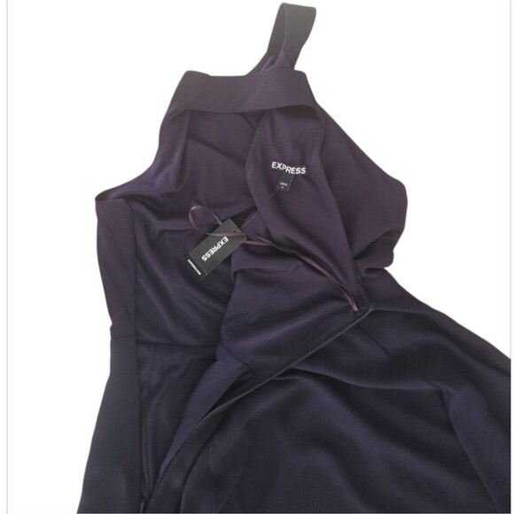Express NWT Purple Sleeveless Dress Sz 2 Classic Minimalist Cocktail Party - Picture 6 of 16